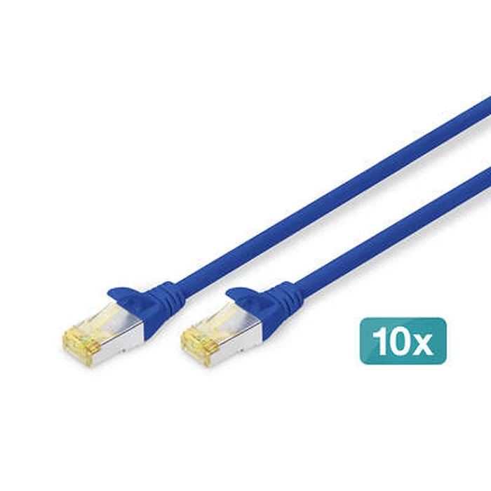 Καλώδιο Δικτύου Digitus CAT 6A S/FTP Patchkabel, 10 pieces, 2m, Blue