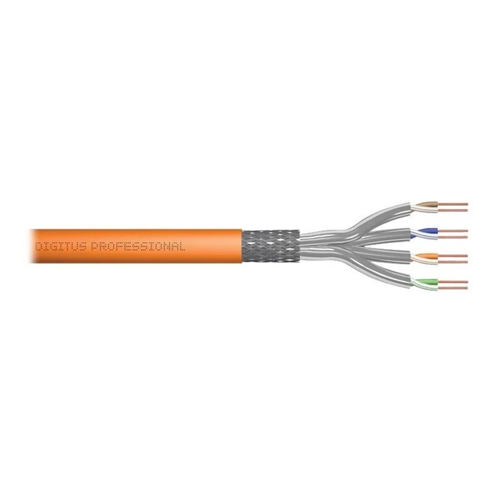Καλώδιο Δικτύου Digitus CAT.7 S/FTP installation cable 100m, simplex,100m,Orange