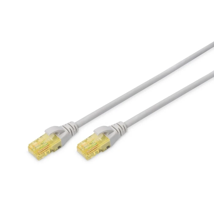 Καλώδιο Δικτύου Digitus RJ45 U/UTP Cat6A 1.00m Gray o. Hebelschu polybag