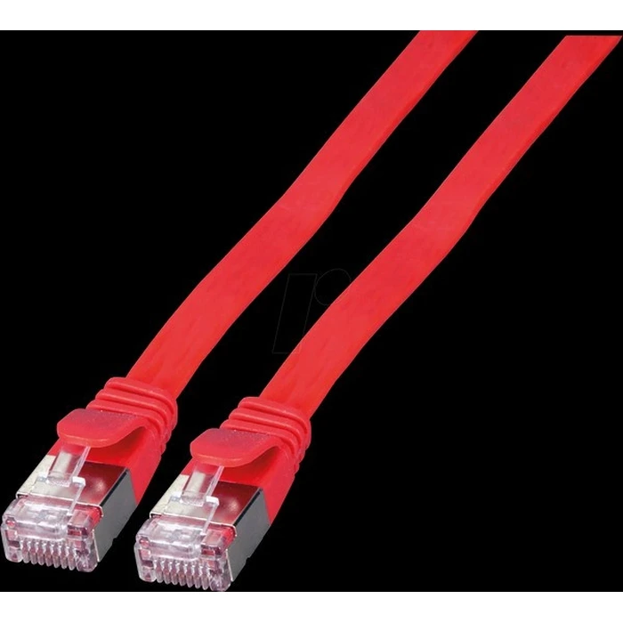 Καλώδιο Δικτύου EFB RJ45 Flachpatchkabel U/FTP, Cat.6A, PVC, 1.5m, Red