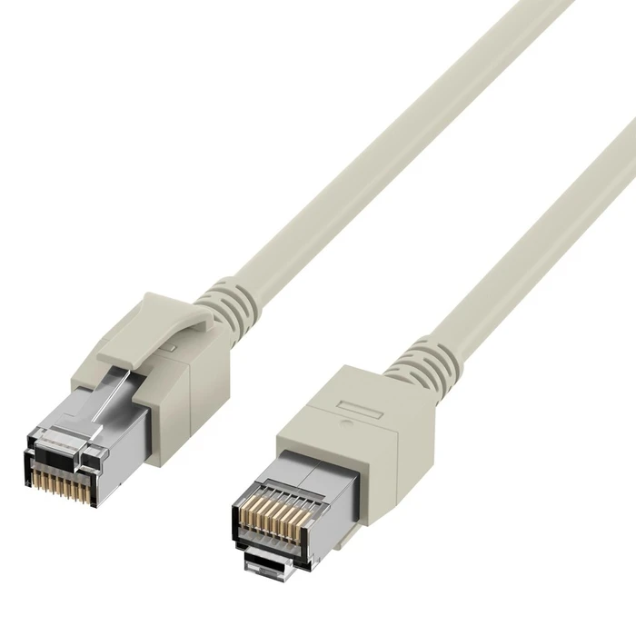 Καλώδιο Δικτύου EFB RJ45 S/FTP, Cat.6, VC LED, 1m, Gray
