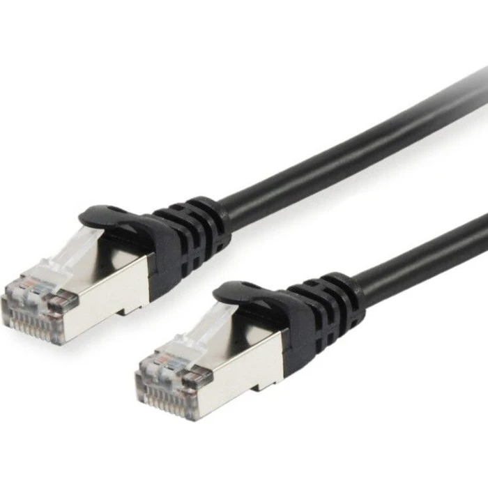 Καλώδιο Δικτύου Equip Cat6 S/FTP 2xRJ45 30.00m Black LSZH polybag
