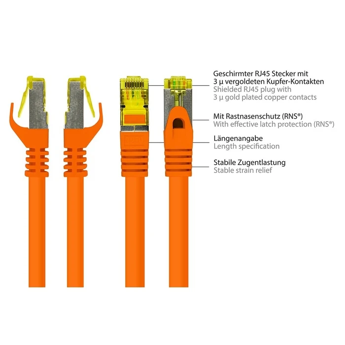 Καλώδιο Δικτύου Goodconnections m. Cat.7 Raw Orange 40m