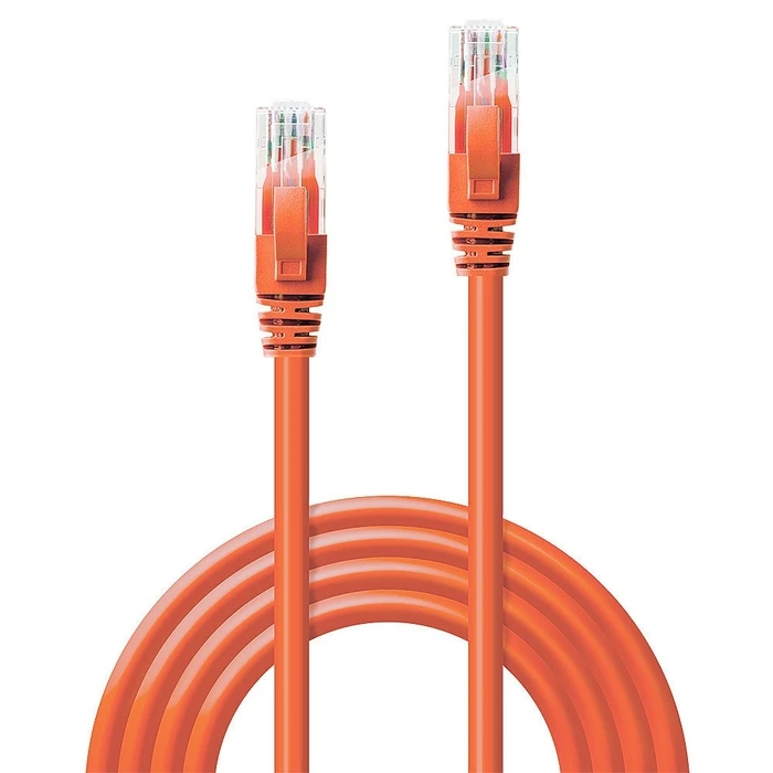 Καλώδιο Δικτύου Lindy Cat6 U/UTP Orange 1.00m