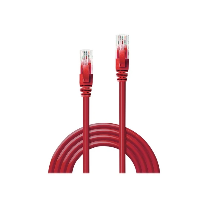 Καλώδιο Δικτύου Lindy Cat6 U/UTP Red 5.00m