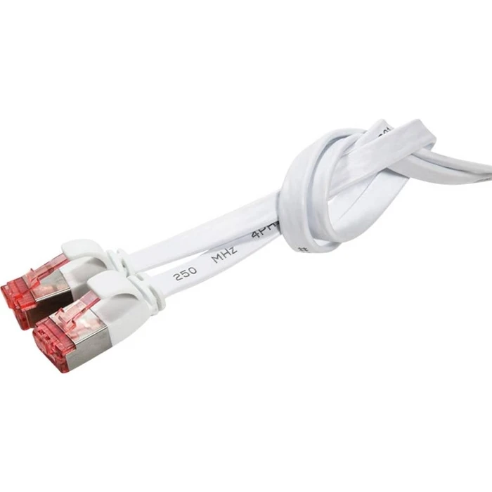 Καλώδιο Δικτύου Logilink Flachpatchkabel RJ45 U/FTP Cat6 20,00m White
