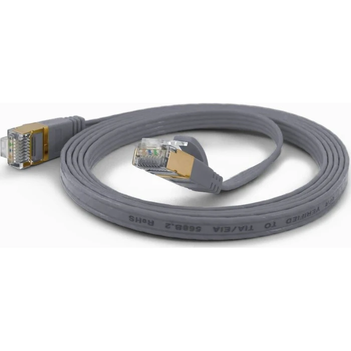 Καλώδιο Δικτύου Wantec FTP CAT6 q=1,6x6,5mm 0,50m Gray