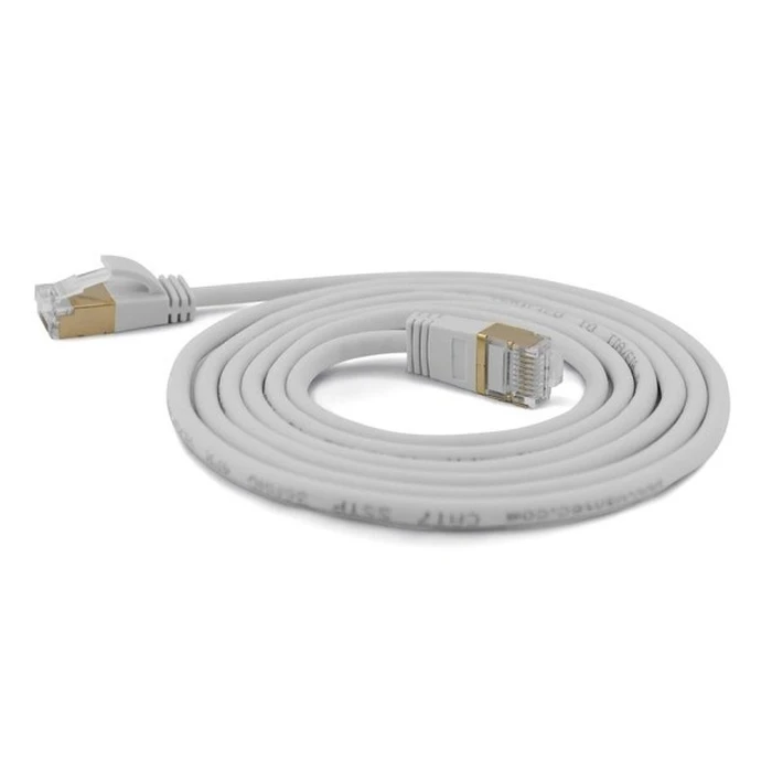 Καλώδιο Δικτύου Wantec SSTP CAT7 Ste. CAT6a d=4mm 0,10m Gray