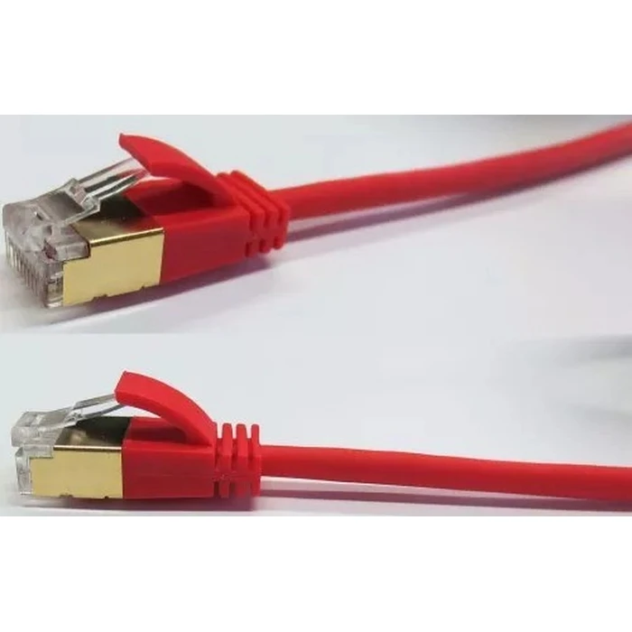 Καλώδιο Δικτύου Wantec SSTP CAT7 Ste. CAT6a d=4mm 0,10m Red