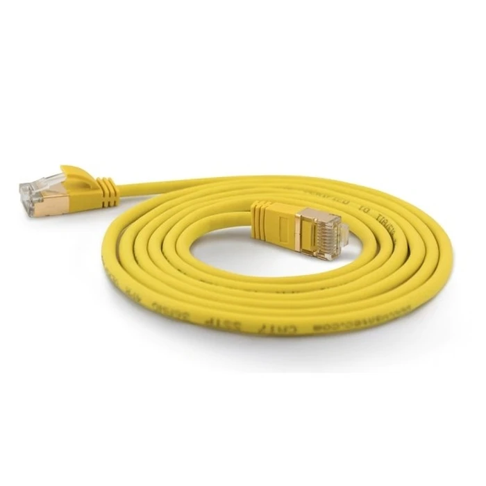 Καλώδιο Δικτύου Wantec SSTP CAT7 Ste. CAT6a d=4mm 2,00m Yellow