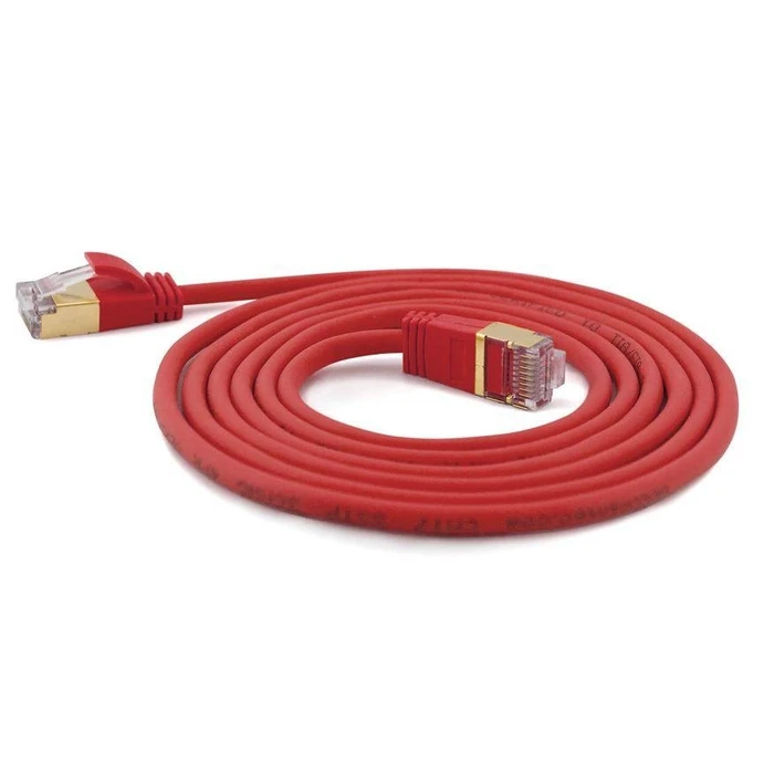 Καλώδιο Δικτύου Wantec SSTP CAT7 Ste. CAT6a d=4mm 5,00m Red