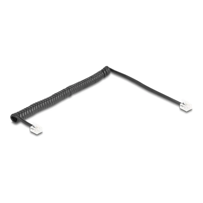 Καλώδιο Τηλεφωνικό Delock Spiral RJ11 St. to RJ11 St. 2m