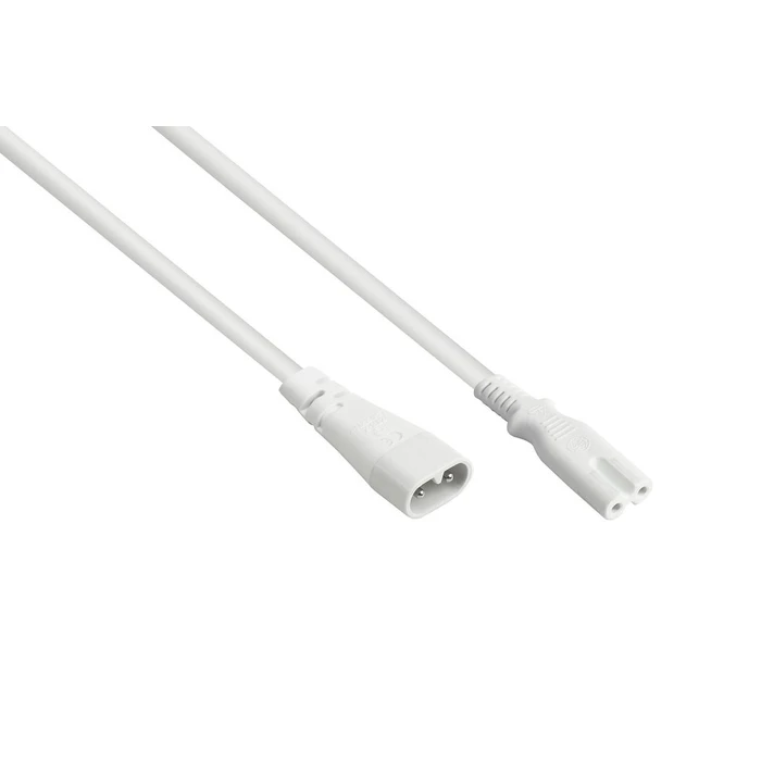Καλώδιο Τροφοδοσίας Goodconnections Euro-extension C8-St/C7-Bu White 2m