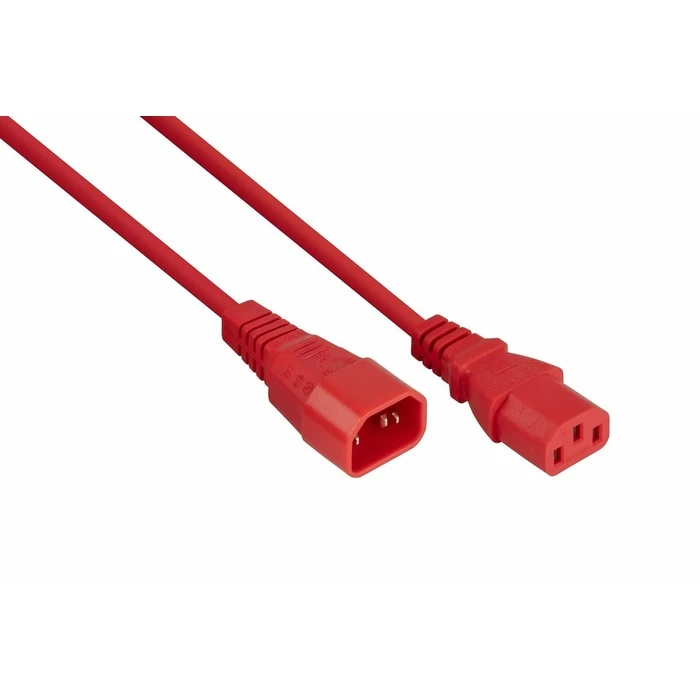 Καλώδιο Τροφοδοσίας Kabelmeister IEC C14 to C14 Red 5m