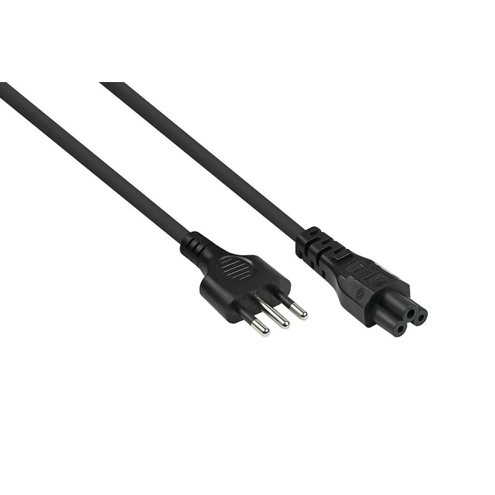 Καλώδιο Τροφοδοσίας Kabelmeister Italien Typ I to C5 Black 1,8m