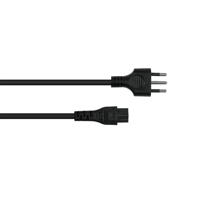 Καλώδιο Τροφοδοσίας Kabelmeister Italien Typ I to C5 Black 1,8m