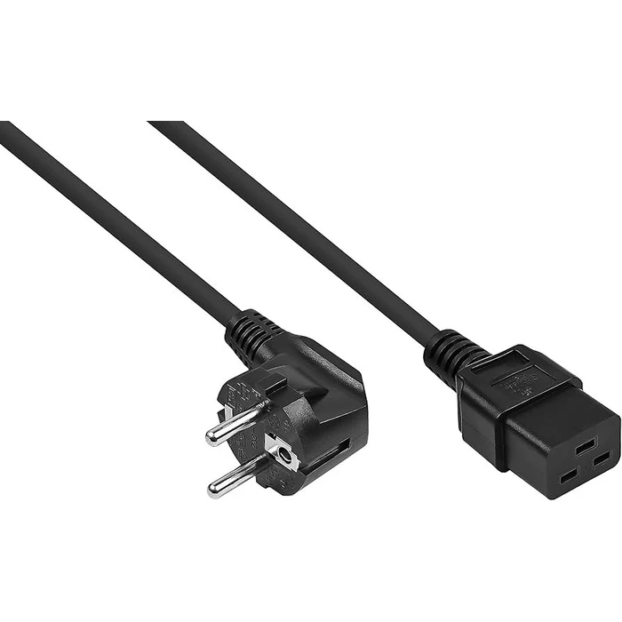 Καλώδιο Τροφοδοσίας Kabelmeister protective-St. (90° gew.) to C19 schw. 1,8m