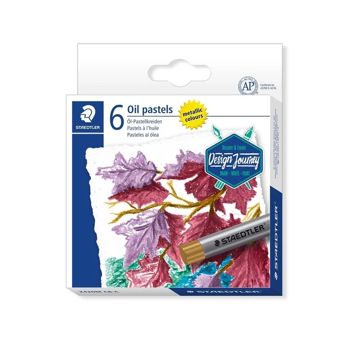 Κηρομπογιές Staedtler "Design Journey" oil pastel crayons set metallic 6 pieces