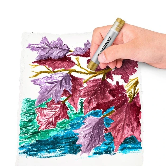 Κηρομπογιές Staedtler "Design Journey" oil pastel crayons set metallic 6 pieces