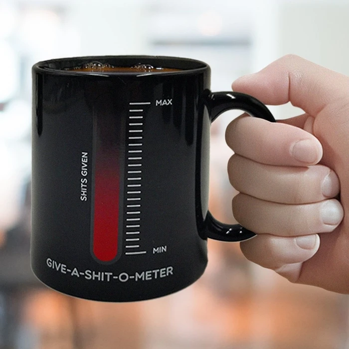 Κούπα Mad Monkey - Tasse "Give a Shit" - with color change