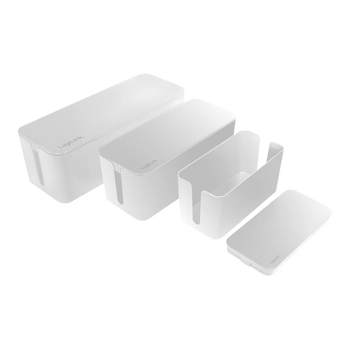 Κουτί Καλωδίων Logilink Kabelbox-Set, 3 Gr??en, White