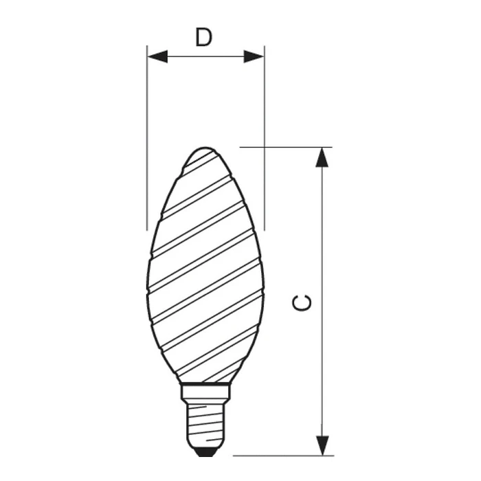 Λάμπα LED Philips CorePro candle 250lm 2W 2700K E14