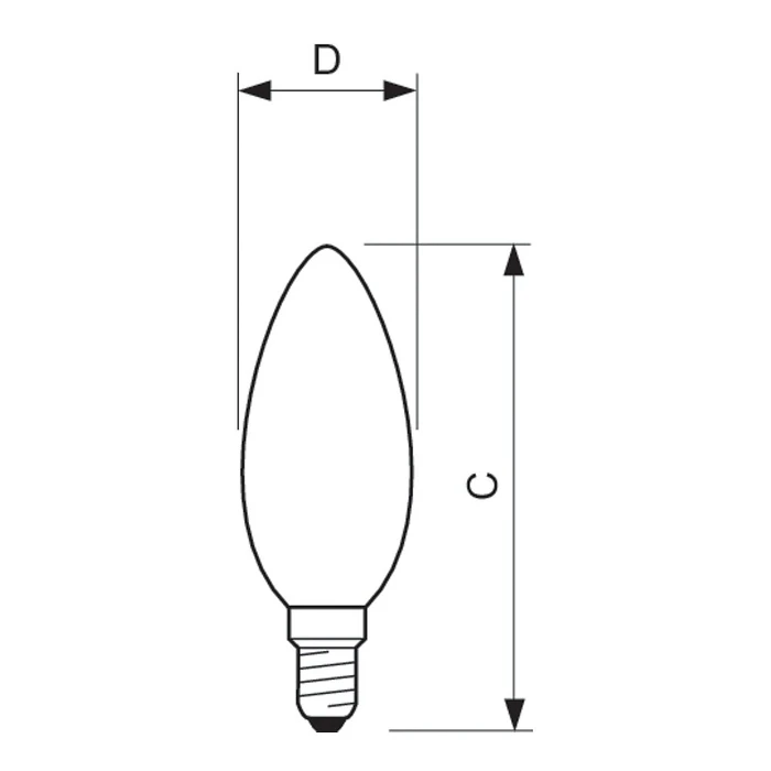 Λάμπα LED Philips CorePro candle 806lm 6,5W 2700K E14