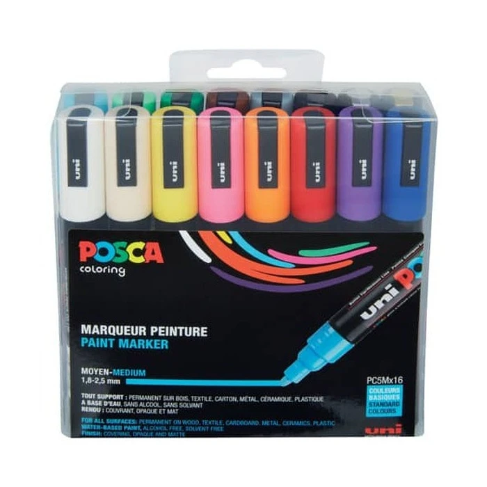 Μαρκαδόροι Posca Marker UNI PC-5M 16er Set