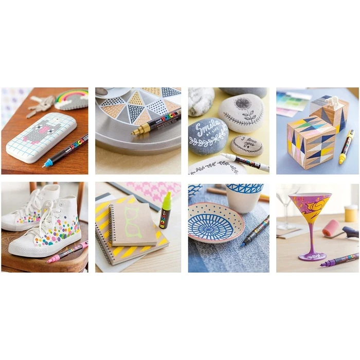 Μαρκαδόροι Posca Marker UNI PC-5M 8Case of Pastell