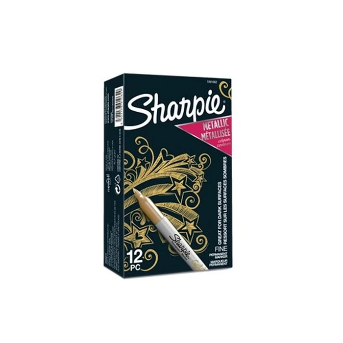 Μαρκαδόροι Sharpie Metallic Marker 1.4mm gold 12 pieces in box