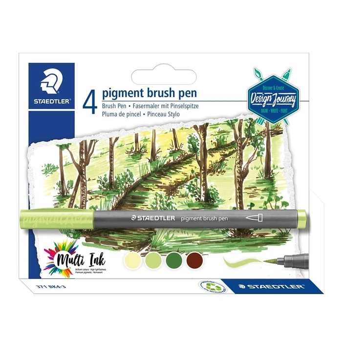 Μαρκαδόροι Staedtler "Design Journey" Forest Colors Set 4-teilig