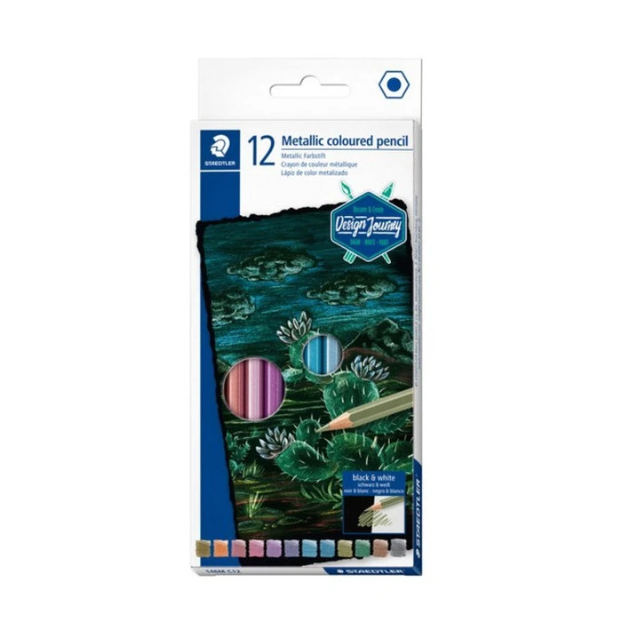 Μολύβια Staedtler "Design Journey" Buntstifte metallic 12-Set FSC