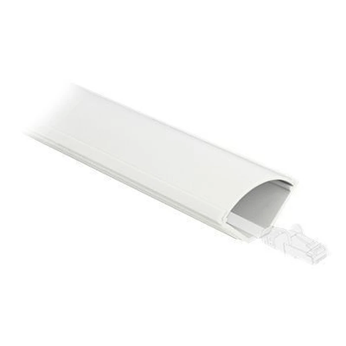 Οργανωτής Καλωδίων Delock Corner Channel self-adhesive 43 x 23 mm - 1 m white
