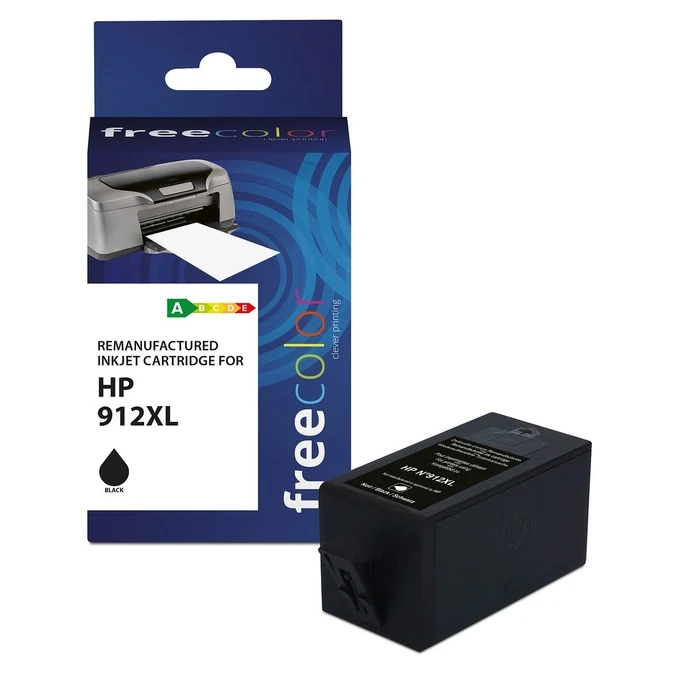 Μελάνι Συμβατό Freecolor HP 912XL Black remanufactured