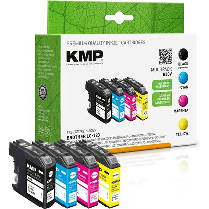 Μελάνι Συμβατό KMP Brother LC-123 VALBPDR Multipack 4x 600 S. B60V