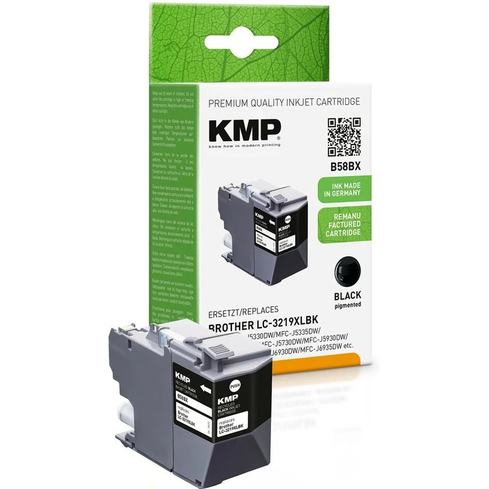 Μελάνι Συμβατό KMP Brother LC3219XLBK Black 3000 S. B58BX refilled