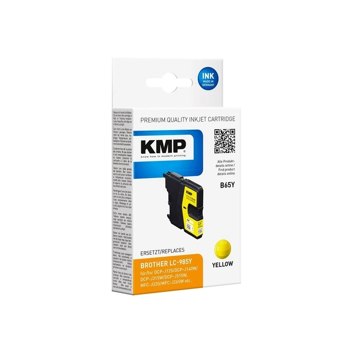Μελάνι Συμβατό KMP Brother LC-985Y 260 S. Yellow remanufactured