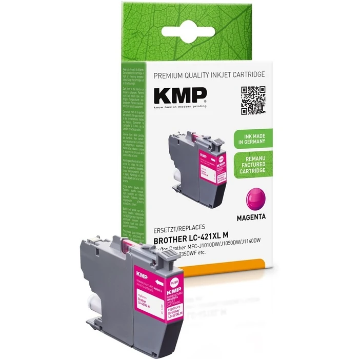 Μελάνι Συμβατό KMP Brother MFC-J1010DW LC421XLM Magenta 500S. 7ml remanufactured