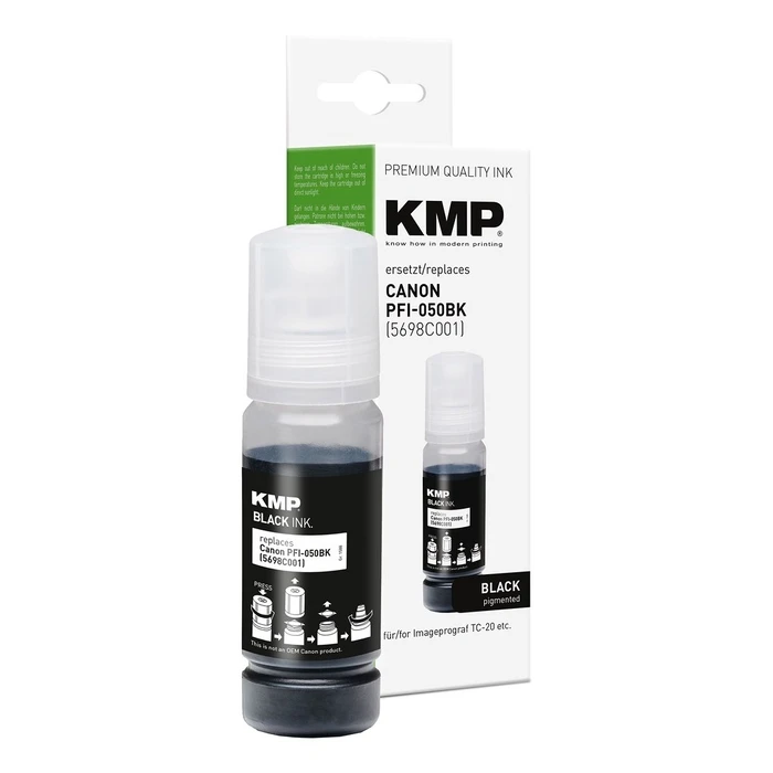 Μελάνι Συμβατό KMP Canon PFI050BK (5698C001) Black compatible