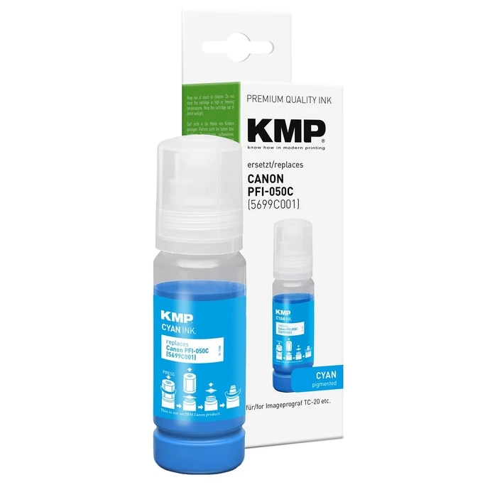 Μελάνι Συμβατό KMP Canon PFI050C (5699C001) cyan compatible