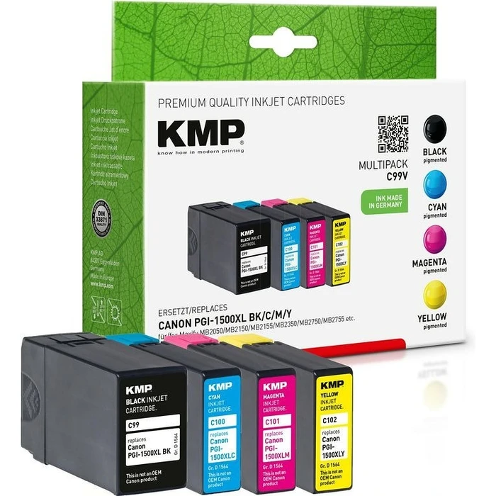 Μελάνι Συμβατό KMP Canon PGI1500XLY Multipack 780-1200S. C99V compatible
