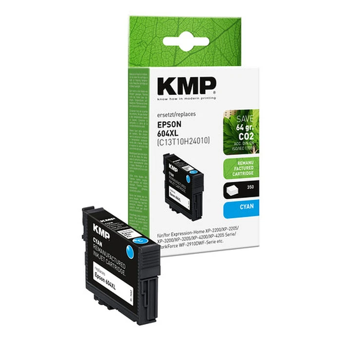 Μελάνι Συμβατό KMP Epson 604XL (T10H2) cyan 350 S. 5ml remanufactured