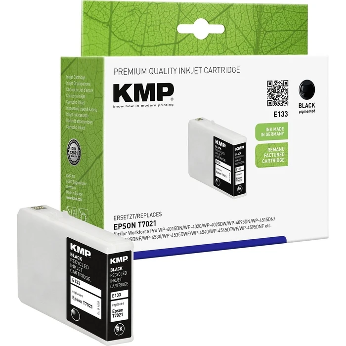 Μελάνι Συμβατό KMP Epson T7021 Black 2400 S. E133 remanufactured