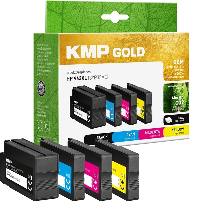 Μελάνι Συμβατό KMP GOLD HP 963XL (3YP35AE) Multipack C/M/Y/B remanufactured