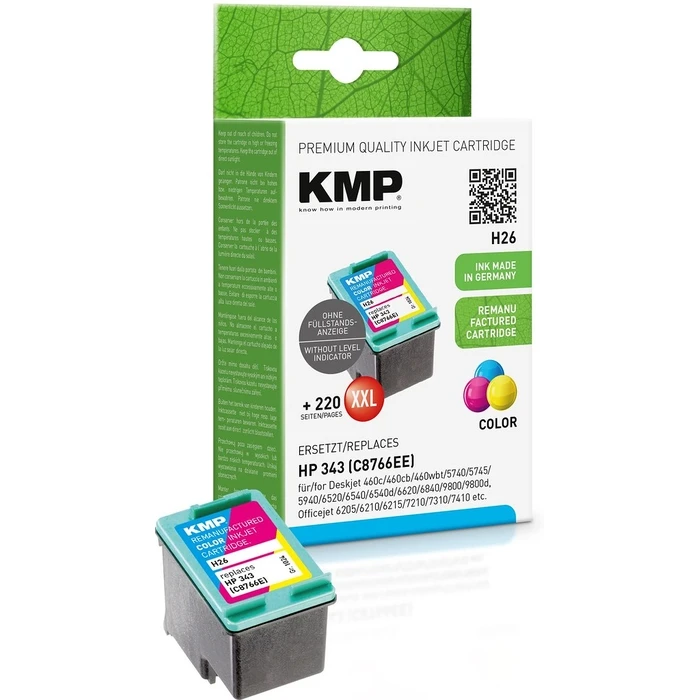 Μελάνι Συμβατό KMP HP C8766E Nr.343 color 550 S. H26 refilled