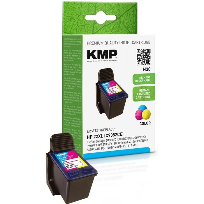 Μελάνι Συμβατό KMP HP C9352AE Nr.22 color 430 S. H30 refilled