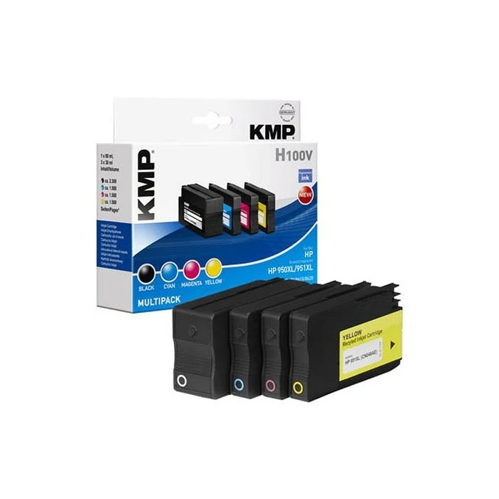 Μελάνι Συμβατό KMP HP HP950XL C2P43AE Multipack BK/C/Y/M remanufactured