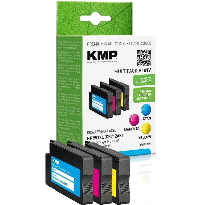 Μελάνι Συμβατό KMP HP NR.951XL Multipack 3x1500 S. H101V refilled