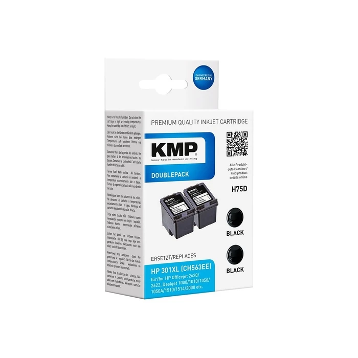 Μελάνι Συμβατό KMP HP301XL DoublePack 2x480 Seiten Black compatible