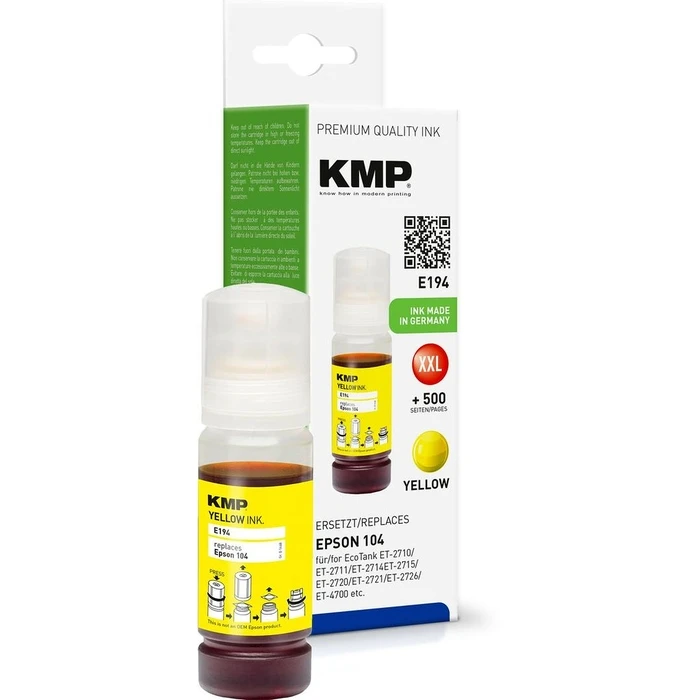 Μελάνι Συμβατό KMP Tinte EcoTank T00P4 8000 S. Yellow remanufactured